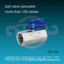 Female Threaded 316 Mini Ball Valve Pn63 3/8" Price